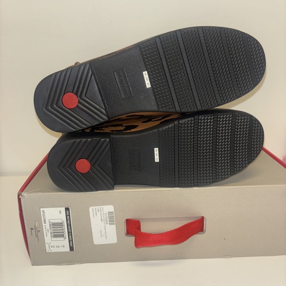 Hunter Brown Leopard Print Rain Boots - Picture 6 of 9